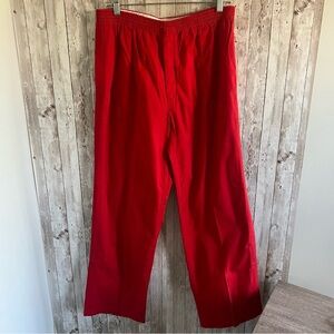 Vintage Boston Traders Red Cotton Casual Lounge Pants Large